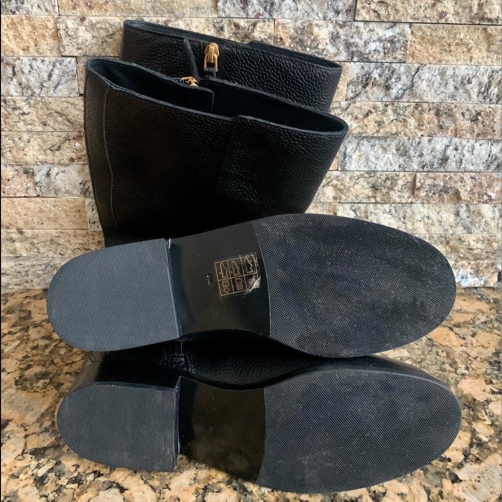 Tory Burch Black Riding Boots - Picture 5 of 6